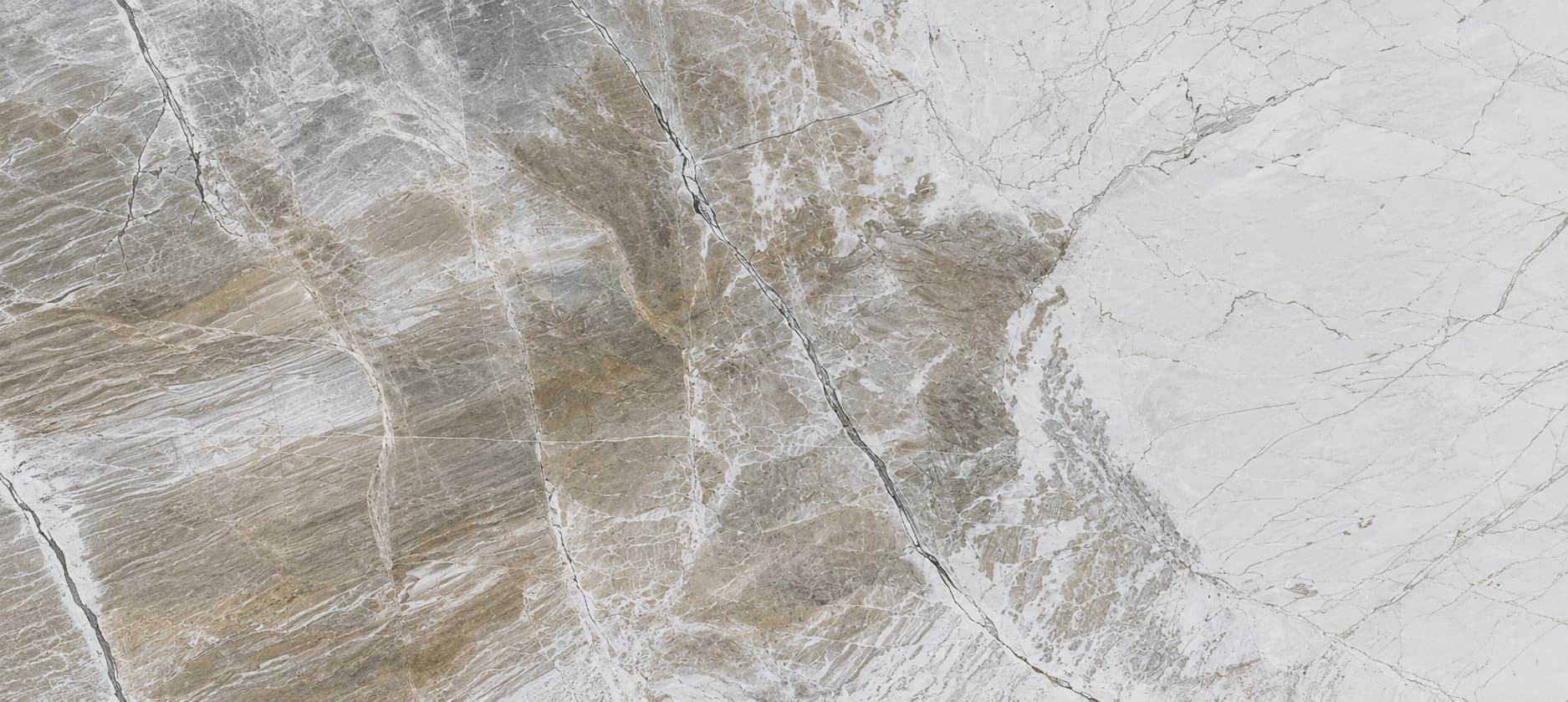 Taj Mahal Quartzite — manchas doradas + grietas