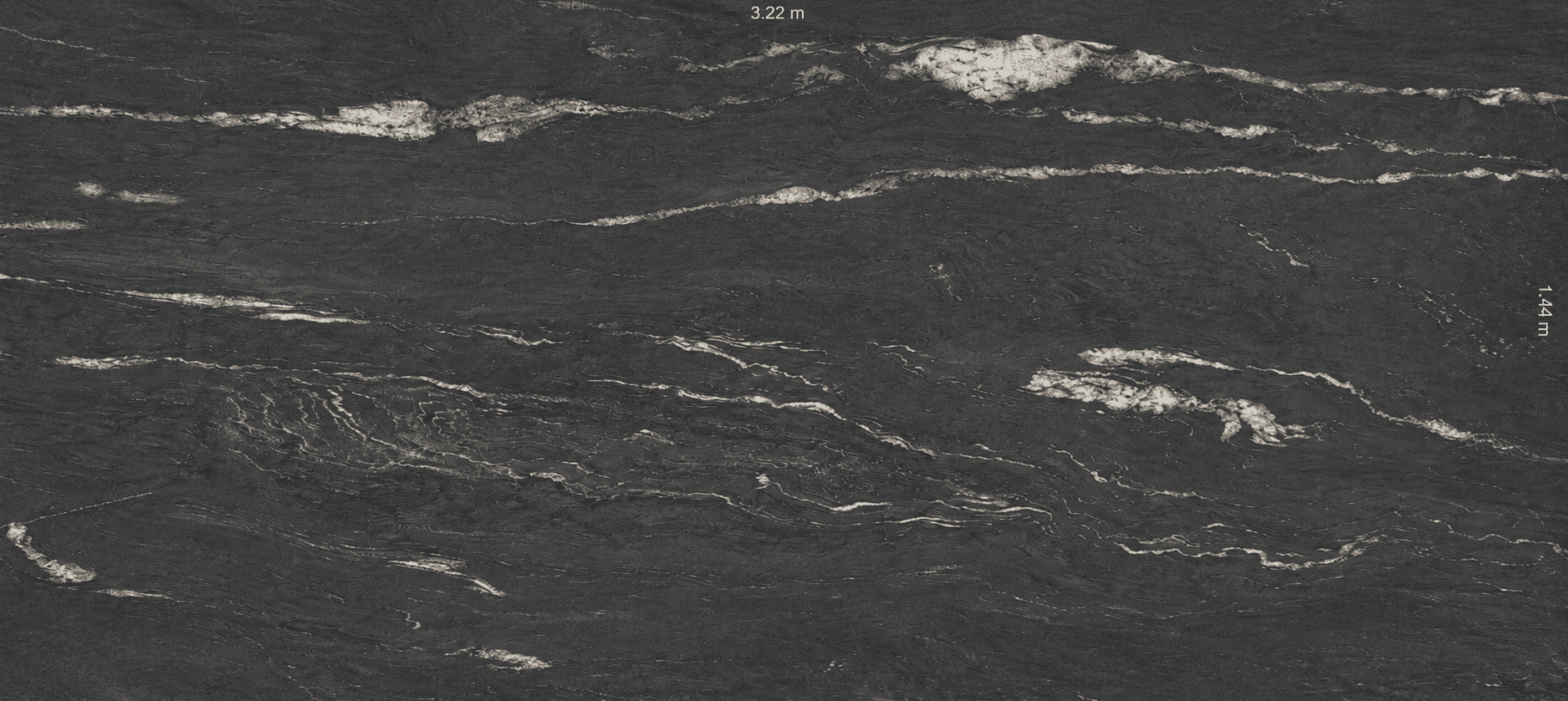 Cosmic Negro — plata horizontal con cristales